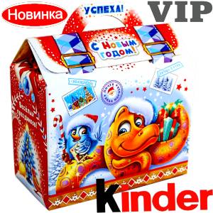 Сладкий подарок на Новый Год в жестяной упаковке весом 1200 грамм по цене 1762 руб в Чехове