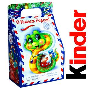 Детский подарок на Новый Год в жестяной упаковке весом 335 грамм по цене 1312 руб в Чехове