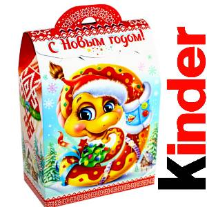 Детский подарок на Новый Год в жестяной упаковке весом 430 грамм по цене 1657 руб в Чехове