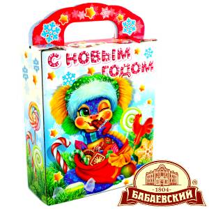 Детский подарок на Новый Год в мешочке весом 800 грамм по цене 1261 руб в Чехове