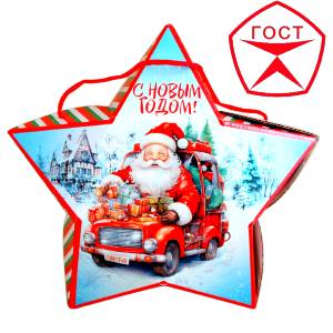 Детский подарок на Новый Год в жестяной упаковке весом 950 грамм по цене 1182 руб в Чехове